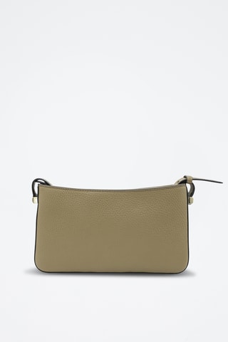 Pochette en cuir Lettrines - Kaki