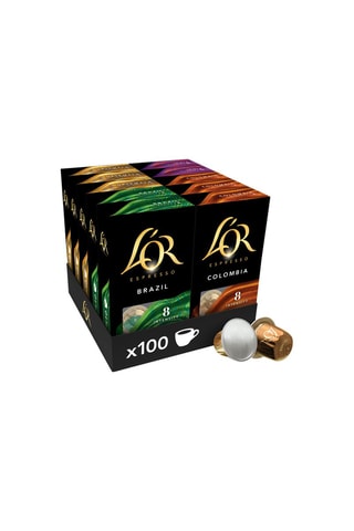 Surtido de café L'Or Espresso Origines - 100 cápsulas compatibles con Nespresso®