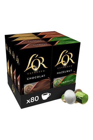 Surtido de cafés aromatizados L'Or Espresso - 80 cápsulas compatibles con Nespresso®