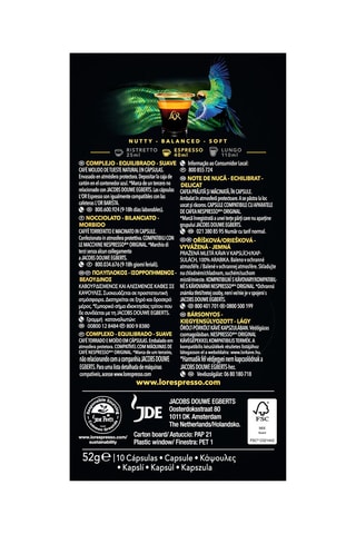 100 cápsulas - Café de Brasil - Intensidad 8 - 10 x 10 cápsulas L'Or Espresso