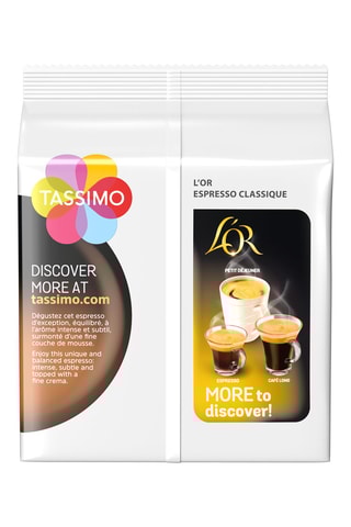 80 monodosis Tassimo - L'Or Café Espresso Clásico - 5 x 16 cápsulas