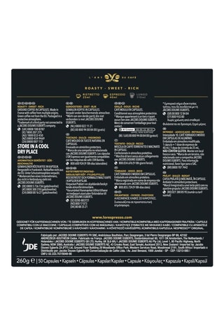 250 cápsulas - Café Supremo - Intensidad 10 - 5 x 50 cápsulas L'Or Espresso