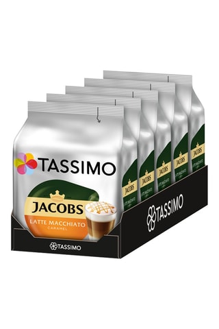 40 dosettes Tassimo - Jacobs Latte Macchiato Caramel - 5 x 8 dosettes