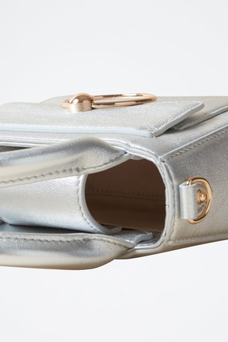 Sac à main en cuir - Argenté