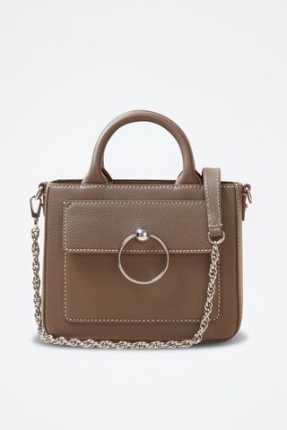 Sac à main en cuir - Taupe