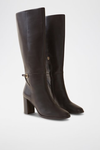 Bottes en cuir - Marron foncé