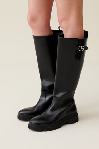 Bottes en cuir - Noir
