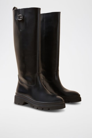 Bottes en cuir - Noir