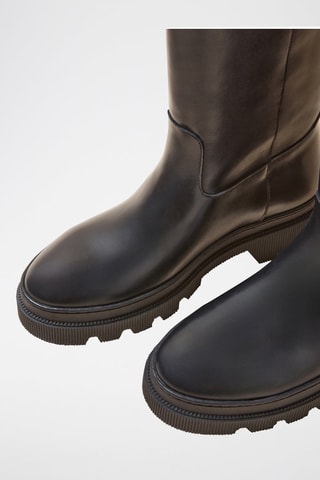 Bottes en cuir - Noir