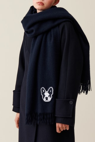 Echarpe en laine - Bleu marine