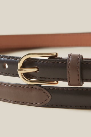 Ceinture en cuir - Marron