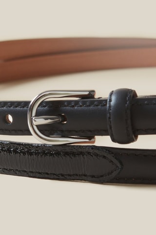 Ceinture en cuir - Noir