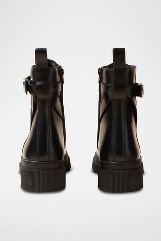 Bottines en cuir - Noir