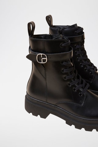 Bottines en cuir - Noir