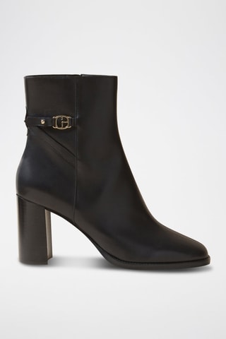 Bottines en cuir - Noir