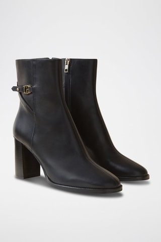 Bottines en cuir - Noir