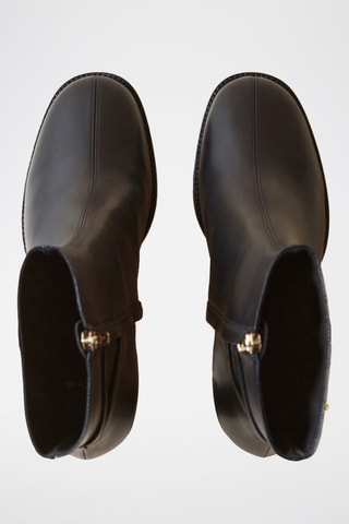 Bottines en cuir - Noir