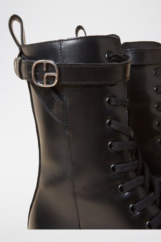 Bottines en cuir - Noir