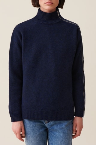 Pull en laine - Bleu marine