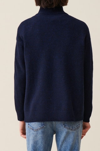 Pull en laine - Bleu marine