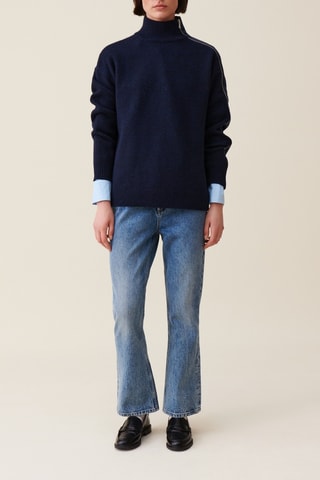 Pull en laine - Bleu marine