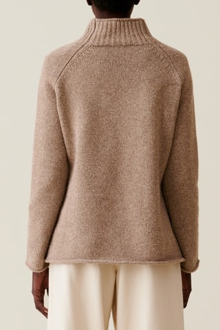 Pull en laine et soie - Beige