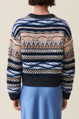 Pull en laine - Bleu