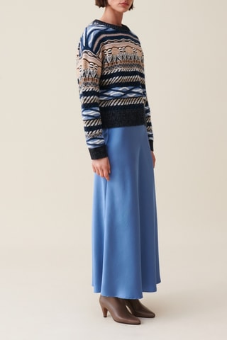 Pull en laine - Bleu