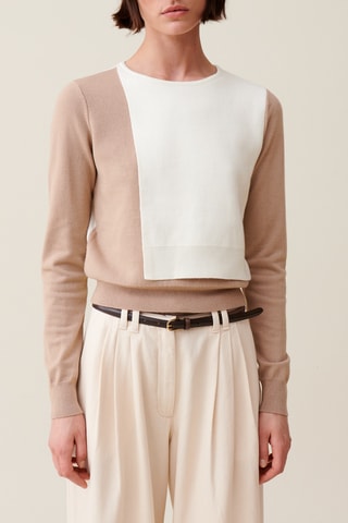Pull en laine - Beige