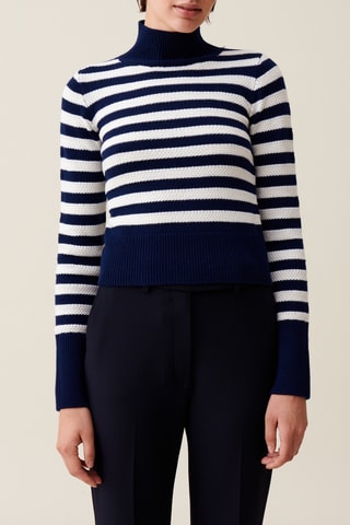 Pull en laine - Bleu marine