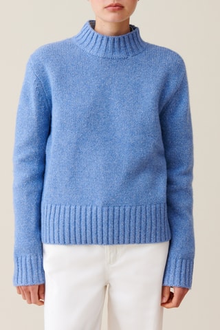 Pull en laine et soie - Bleu clair
