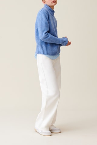 Pull en laine et soie - Bleu clair