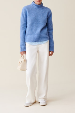 Pull en laine et soie - Bleu clair