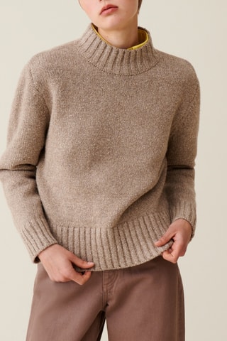Pull en laine et soie - Beige