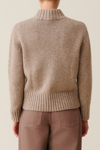 Pull en laine et soie - Beige