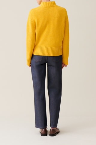 Pull en laine et soie - Jaune