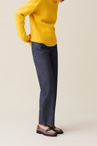 Pull en laine et soie - Jaune