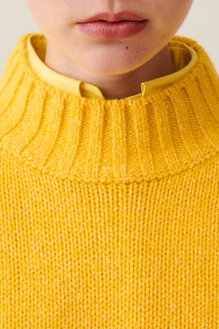 Pull en laine et soie - Jaune