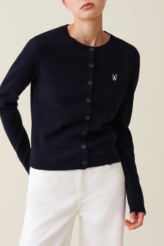 Gilet en laine - Bleu marine