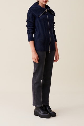 Gilet en laine - Bleu marine