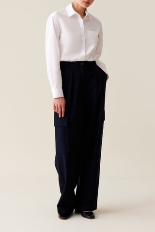 Pantalon cargo - Bleu marine