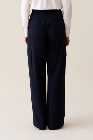 Pantalon cargo - Bleu marine