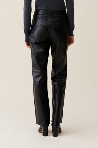 Pantalon en cuir - Noir