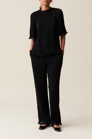 Pantalon plissé - Noir