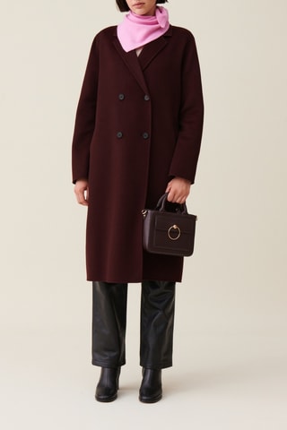 Manteau en laine - Bordeaux