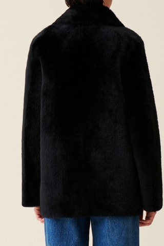 Manteau réversible en cuir - Noir