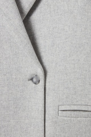 Veste longue en laine - Gris clair