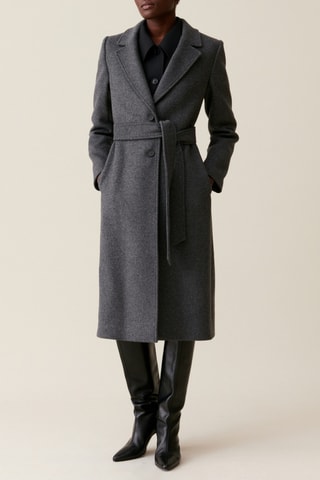 Manteau en laine - Gris foncé