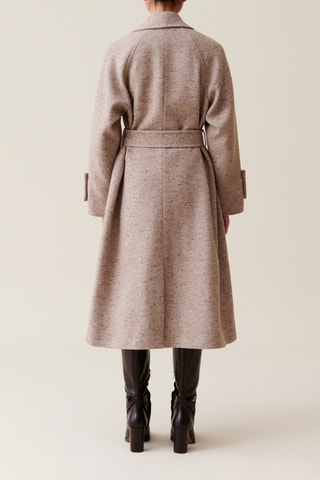 Manteau en laine et soie - Beige