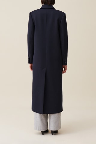 Manteau en laine - Bleu marine